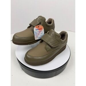 P.W. Minor Women's Tan Hook and Loop Strap Orthopedic‎ Comfort Shoes Size 5 M